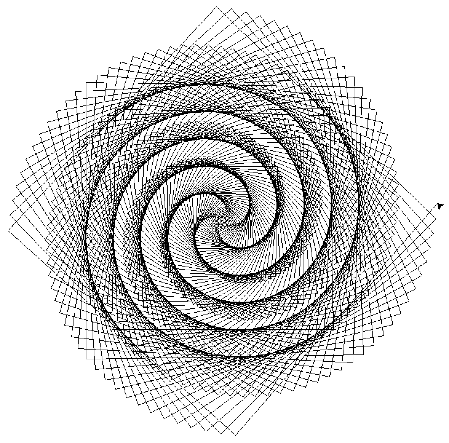 Square Spiral using Python’s Turtle